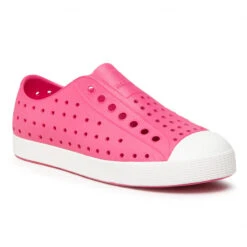 Native Jefferson Child Shoes, Hollywood Pink/Shell White