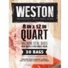 Weston Vacuum Sealer Bags 8" X 12" Quart 30 Count 1 Weston Vacuum Sealer Bags 8" X 12" Quart 30 Count -Sports Equipment Store 30 0111 W PKG Front ENG