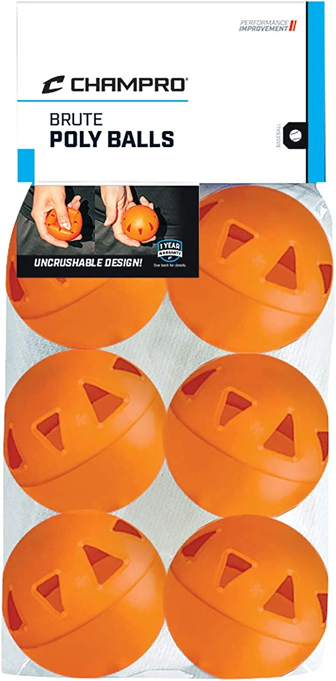 Champro Poly Practice Baseballs 6 Pack 3 Champro Poly Practice Baseballs 6 Pack
