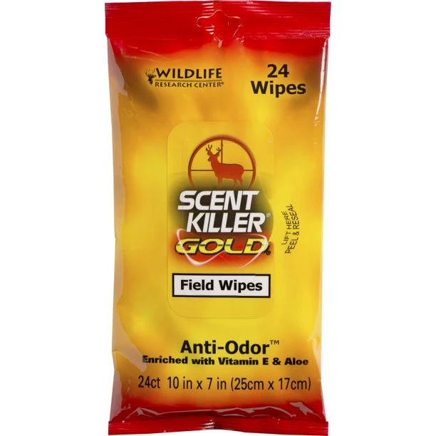 Wildlife Research Scent Killer Gold Field Wipes 24pk 3 Wildlife Research Scent Killer Gold Field Wipes 24pk