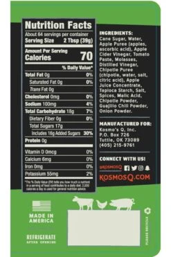 Kosmos BBQ Sauce 15.5 Oz -Sports Equipment Store KOSBBQS SAC 204 HiRes