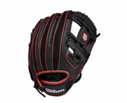 Wilson 2022 A200 EZ Catch 10" Baseball Glove RHT Black/Red